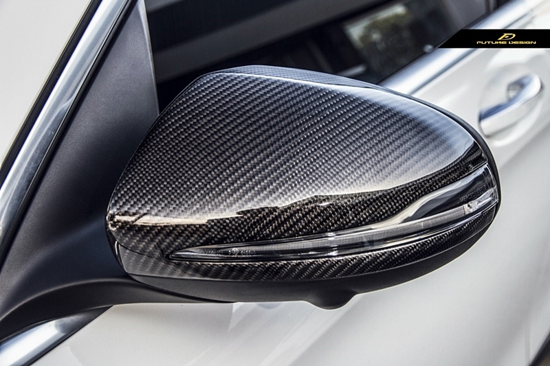 C253 GLC Coupe  - AMG style carbon mirror cover_002